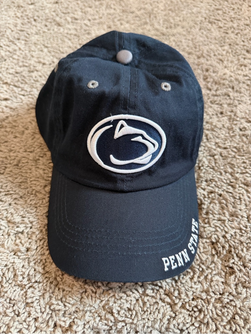 Navy Blue Baseball Cap - Embroidered Penn State Logo